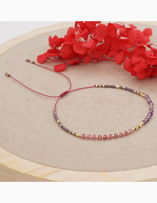 Pulsera De Cuentas Tejidas Con Cuentas De Arroz