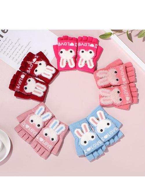 Guantes De Concha De Conejo De Terciopelo De Imitación De Visón