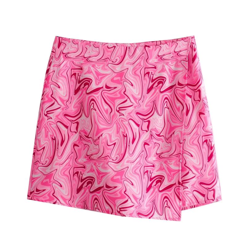 Shorts Cruzados De Poliéster Con Efecto Tie-dye