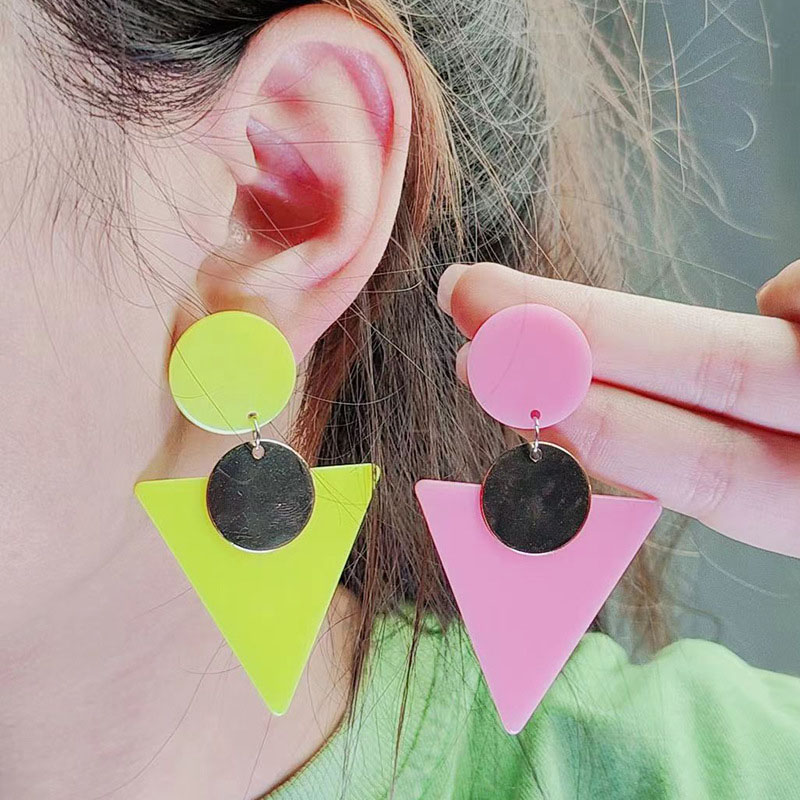 Pendientes Triángulo Acrílico