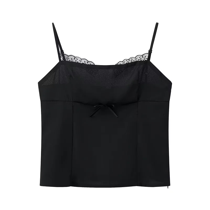 Camisola De Encaje De Poliéster