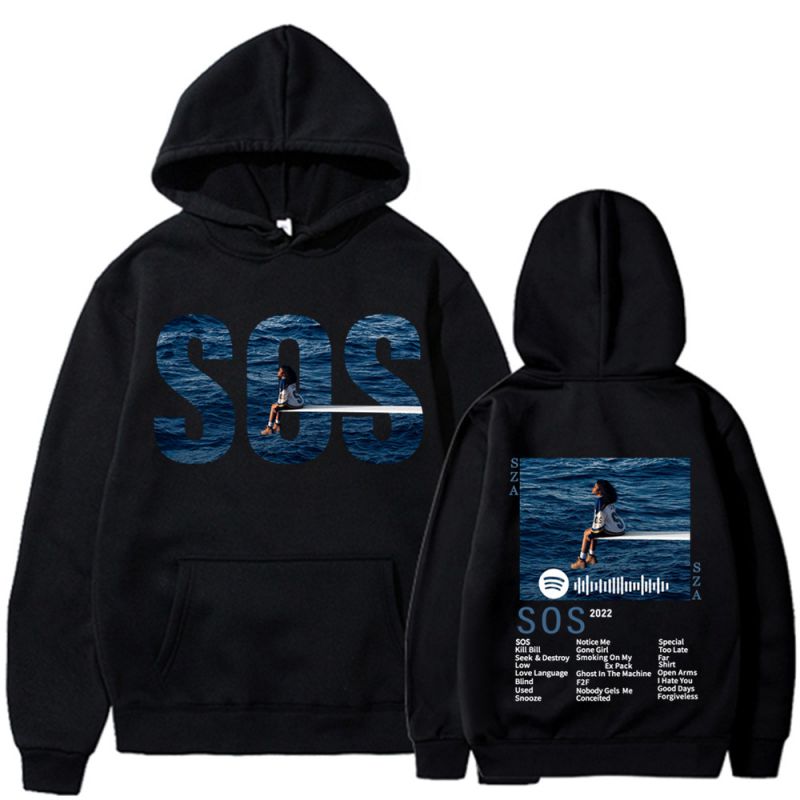 Sudadera Con Capucha De Poliéster Estampada