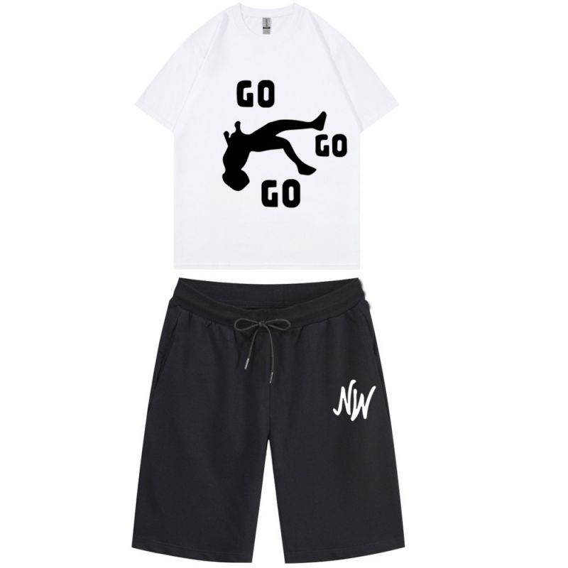 Conjunto Shorts Manga Corta Poliéster Estampado