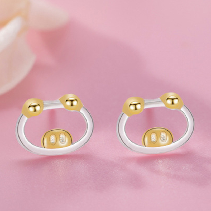 Aretes Geométricos Huecos Plateados