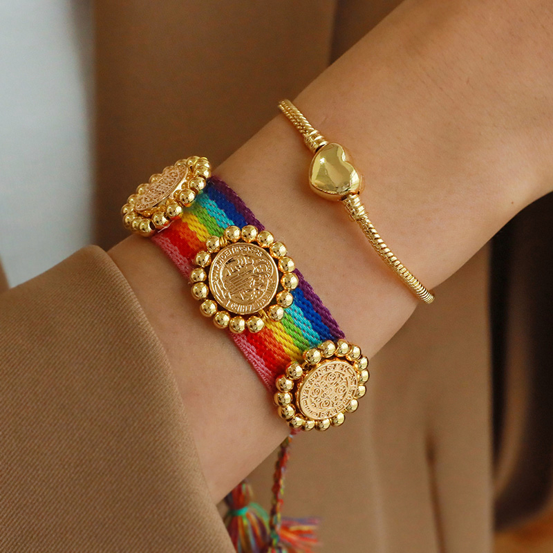 Pulsera De Cadena Gruesa De Cobre Love