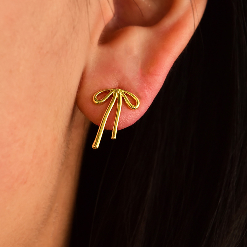 Pendientes De Lazo De Acero Titanio