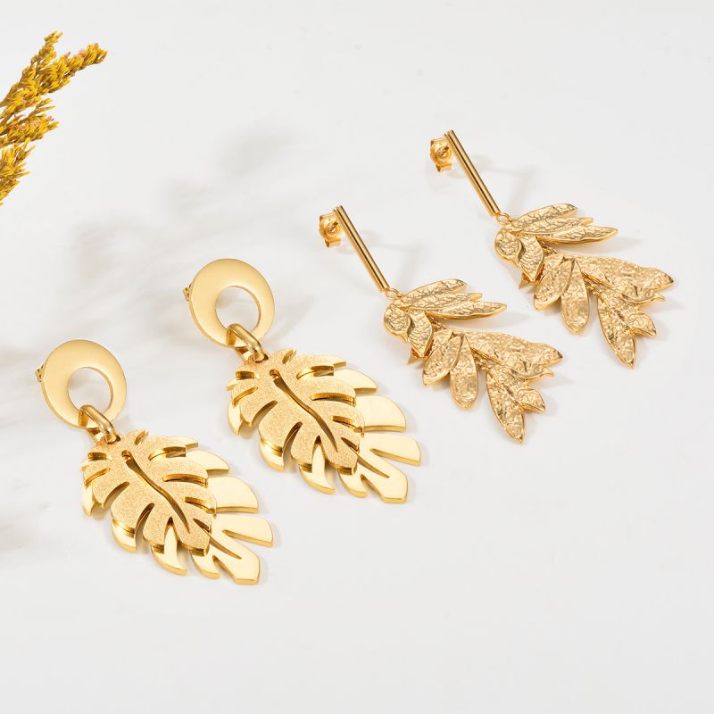 Pendientes Con Borlas De Hoja De Metal