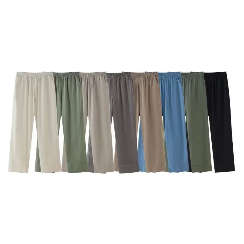 Pantalón Recto De Poliéster
