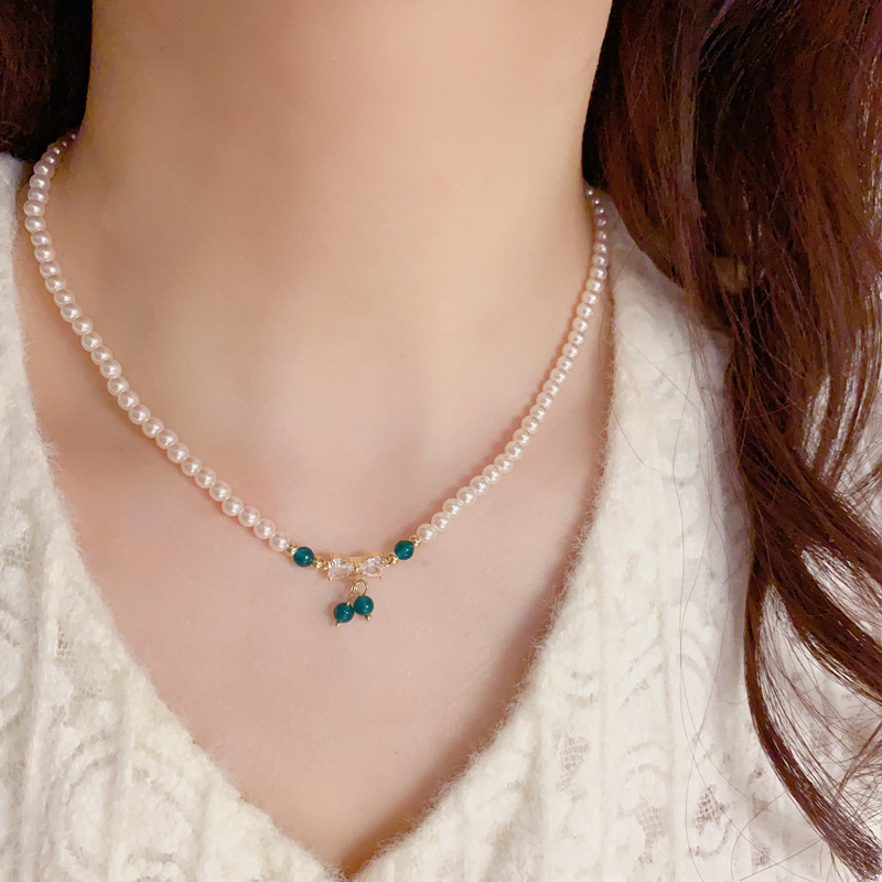 Pulsera De Perlas Con Lazo