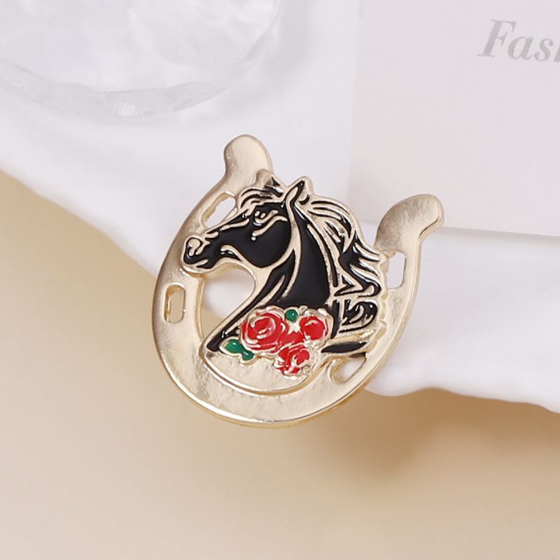 Broche De Metal Con Pony De Dibujos Animados