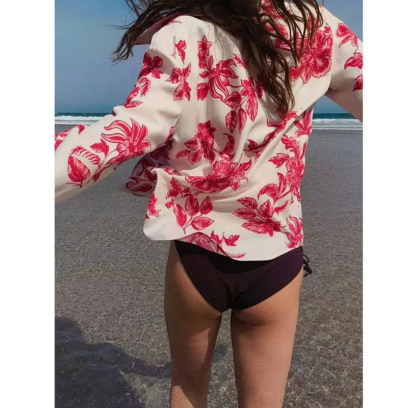 Camisa Solapa Estampada