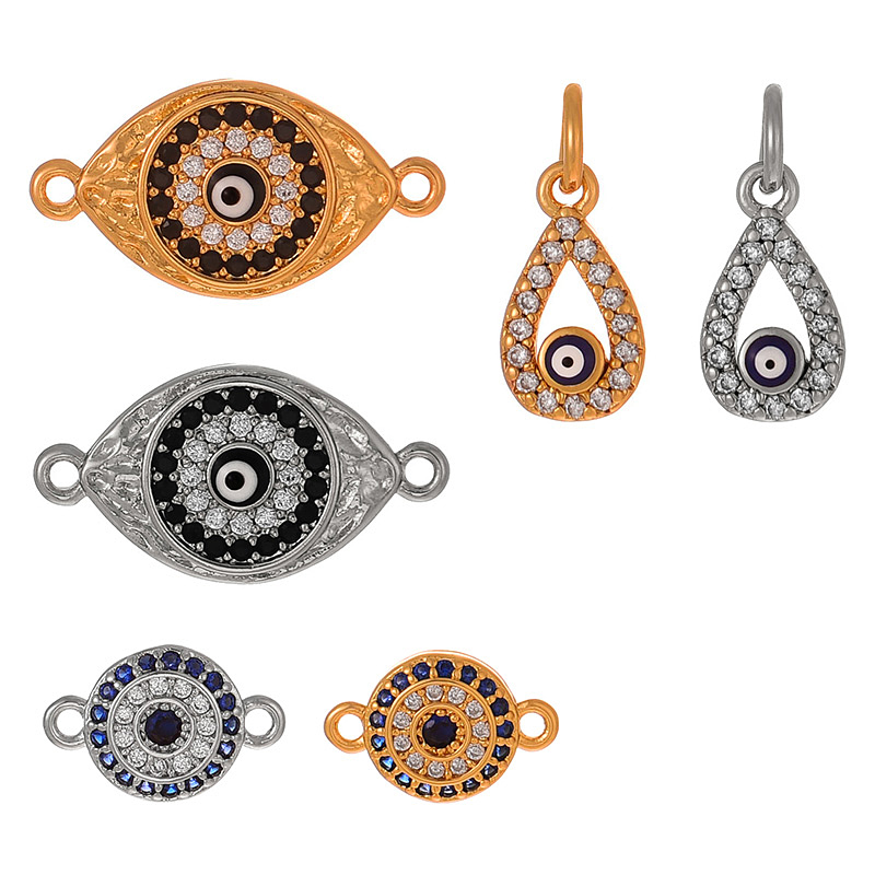 Accesorios Para Ojos De Circonita Con Incrustaciones De Cobre.