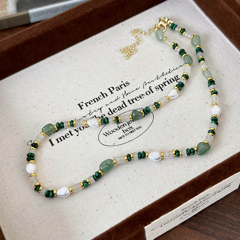 Collar De Cuentas De Piedras Naturales