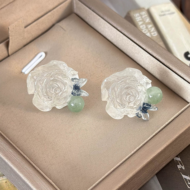 Pendientes De Flores De Resina