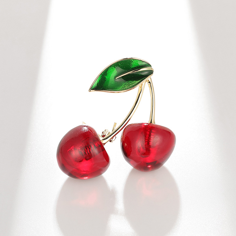 Broche De Cereza De Cobre