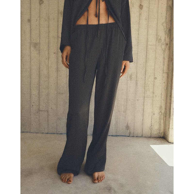 Pantalón Recto De Mezcla