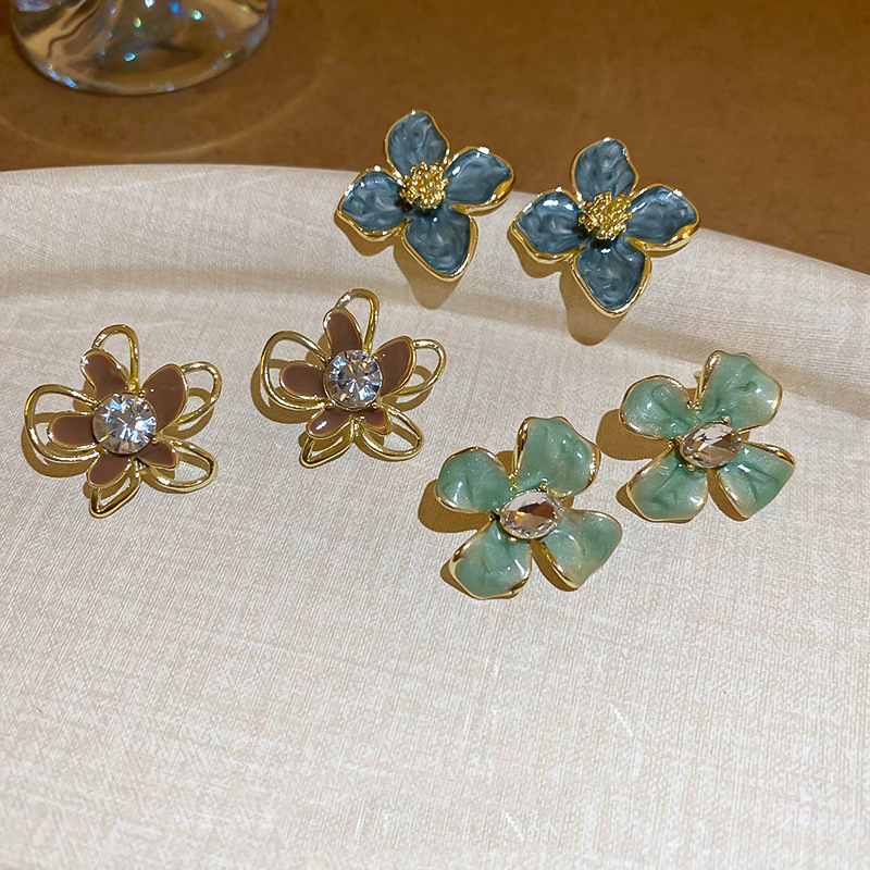 Pendientes De Flores De Aleación