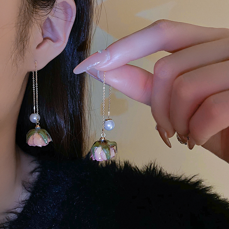Pendientes De Flores De Cobre