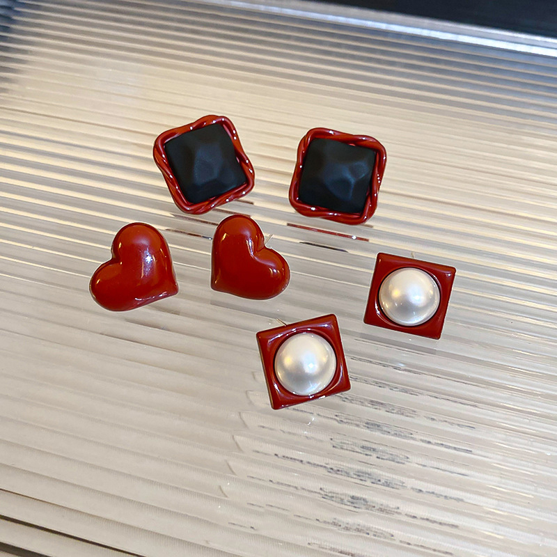 Pendientes Cuadrados Pintados