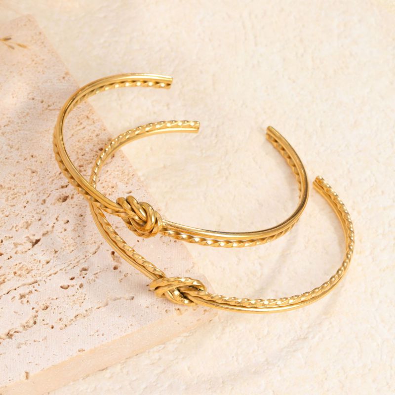 Pulsera De Nudo De Acero De Titanio