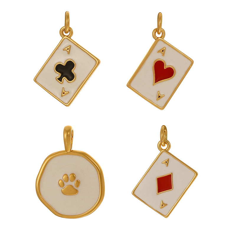 Accesorios De Póker Cuadrado Con Goteo De Aceite De Cobre A