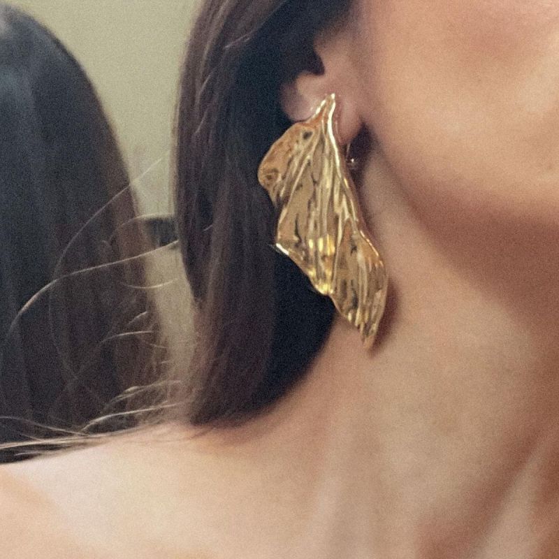 Pendientes De Hoja De Aleación