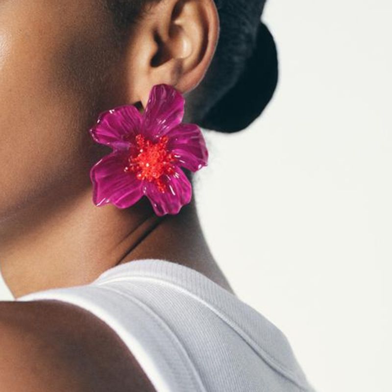 Pendientes De Flores De Aleación