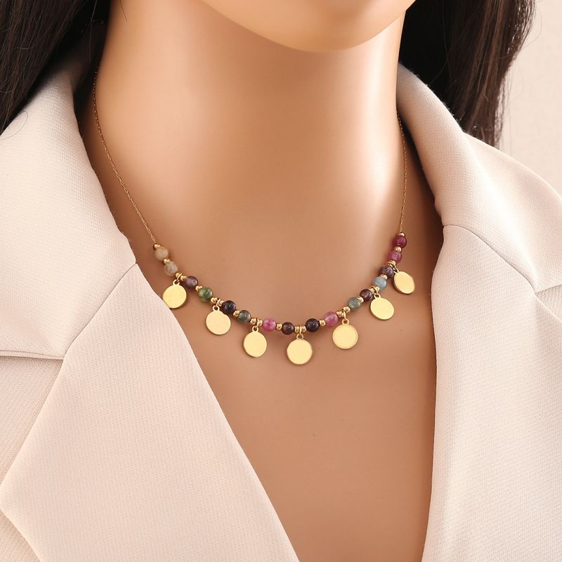 Collar De Elefante Con Cuentas De Colores