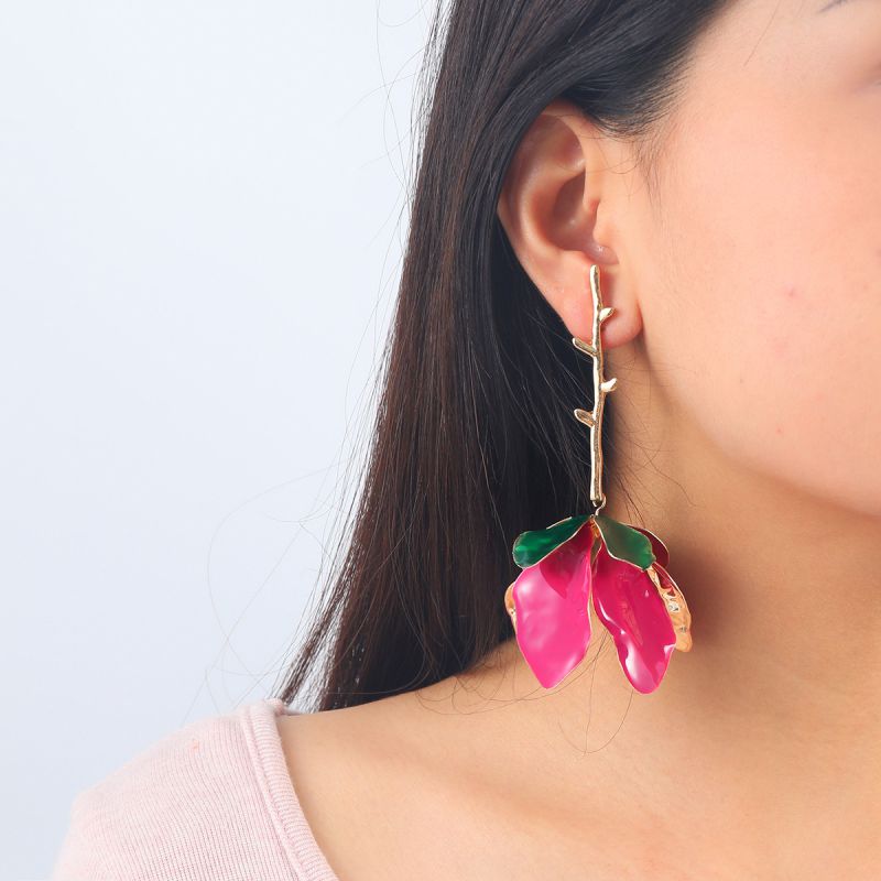 Pendientes De Flores De Aleación