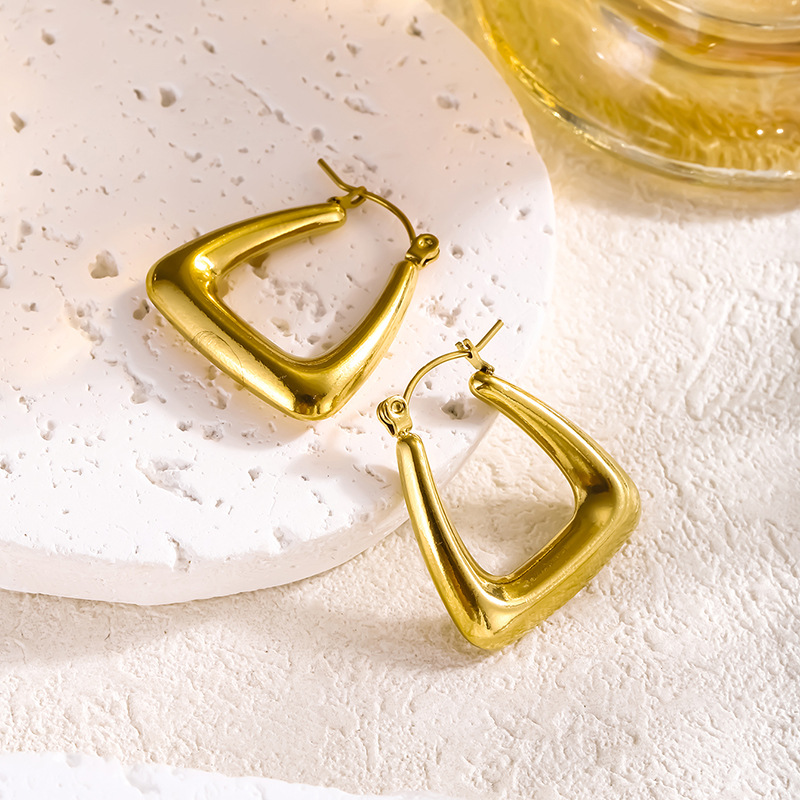 Pendientes Trapezoidales De Acero Titanio