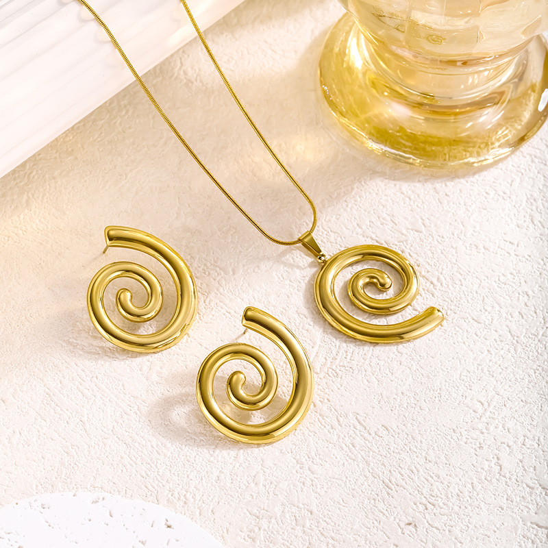 Pendientes De Acero Inoxidable Con Forma De Espiral