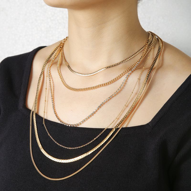 Collar De Cadena En Capas