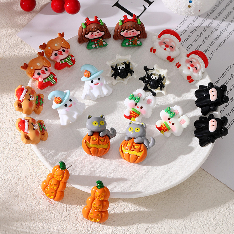 Pendientes De Resina Con Dibujos De Halloween