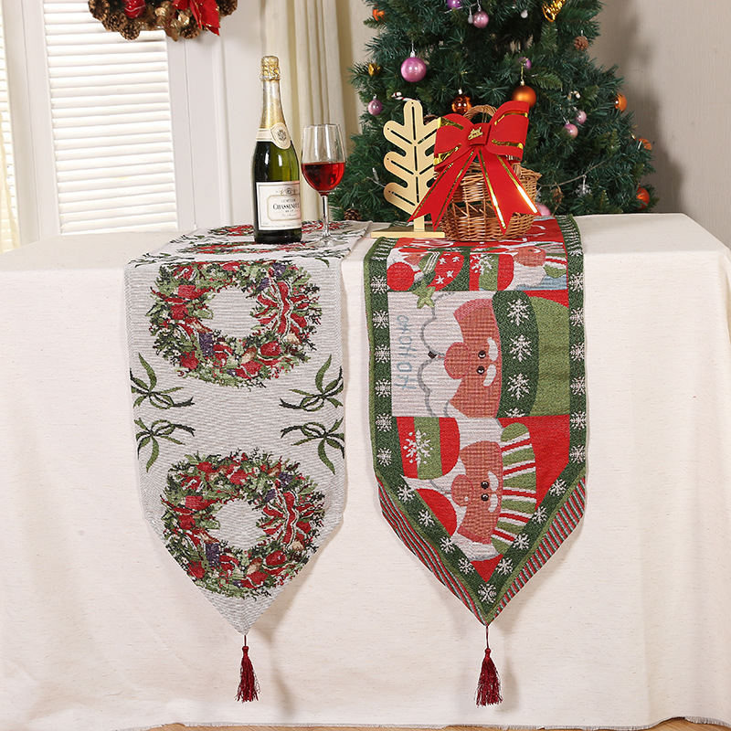 Camino De Mesa Estampado Navideño