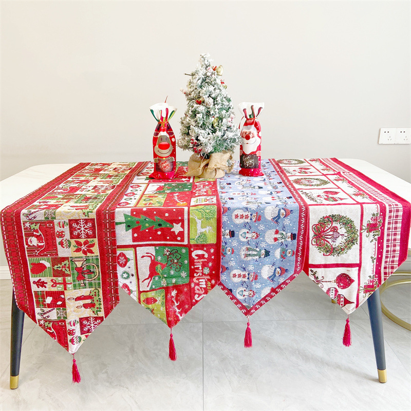 Camino De Mesa Estampado Navideño