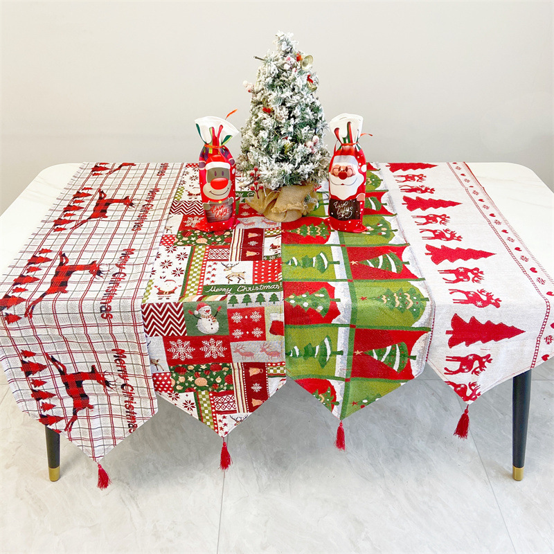 Camino De Mesa Estampado Navideño