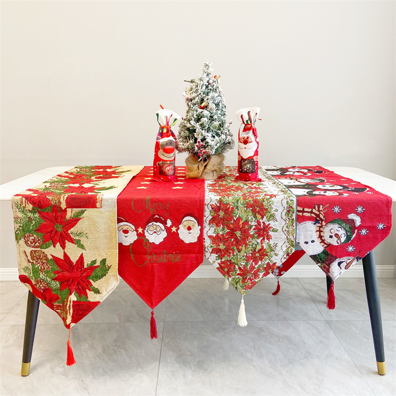 Camino De Mesa Estampado Navideño