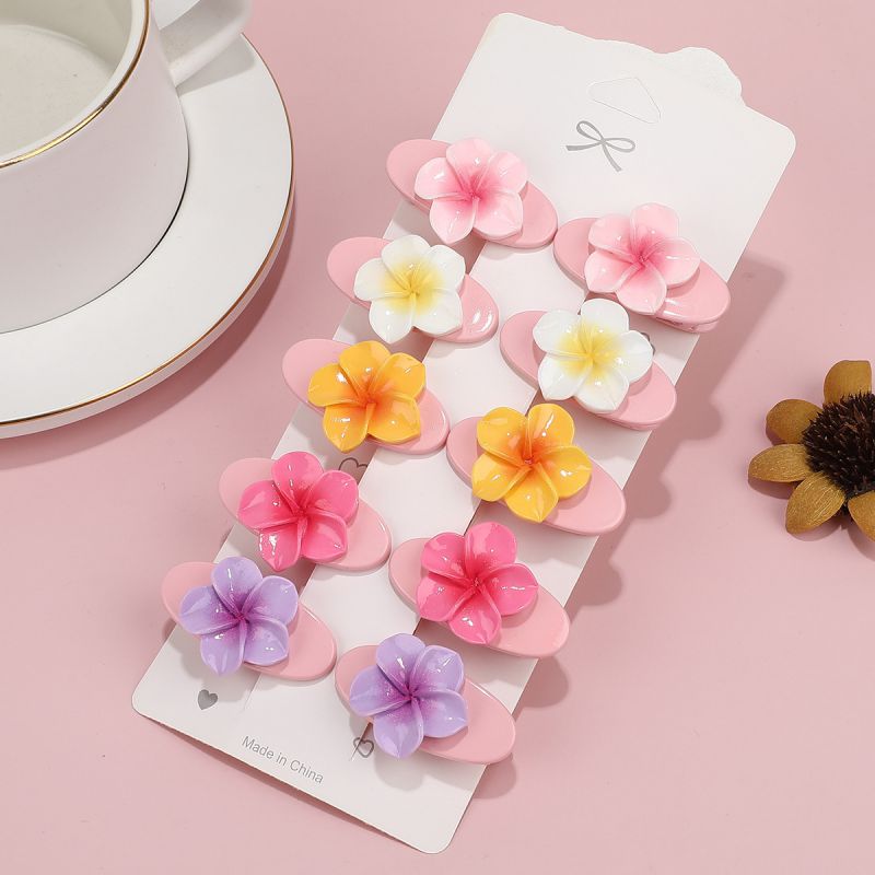 Juego De Pinzas Plumeria Infantil