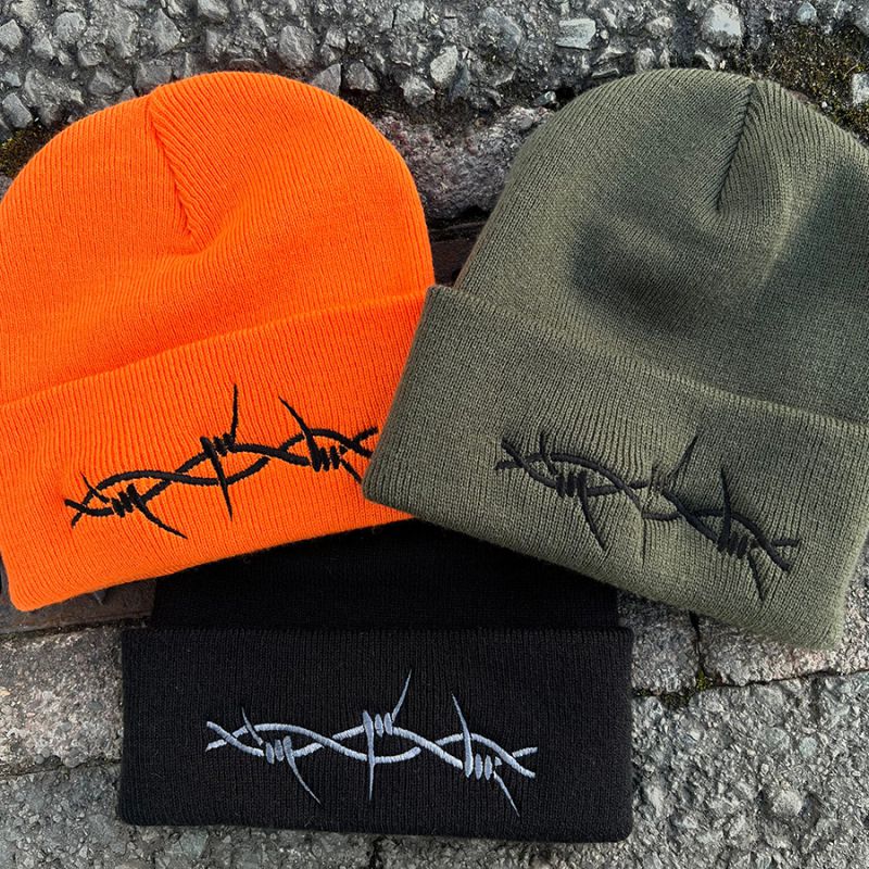 Gorro Bordado De Malla De Alambre Acrílico