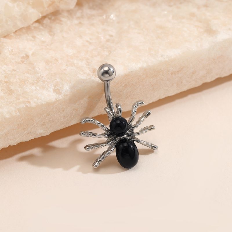 Clavo Piercing De Ombligo De Araña De Acero Inoxidable