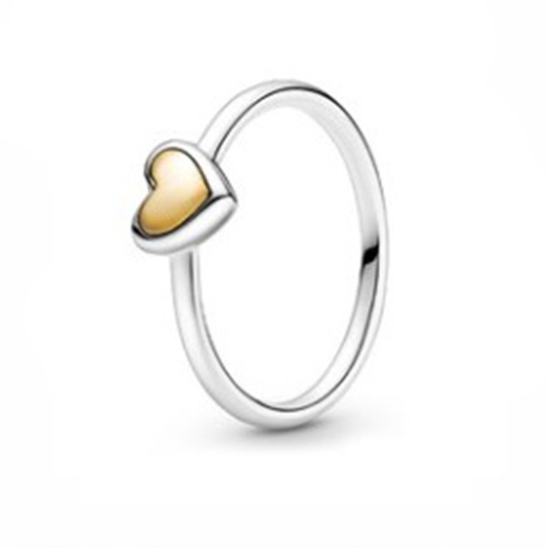 Anillo Redondo De Cobre Y Diamantes