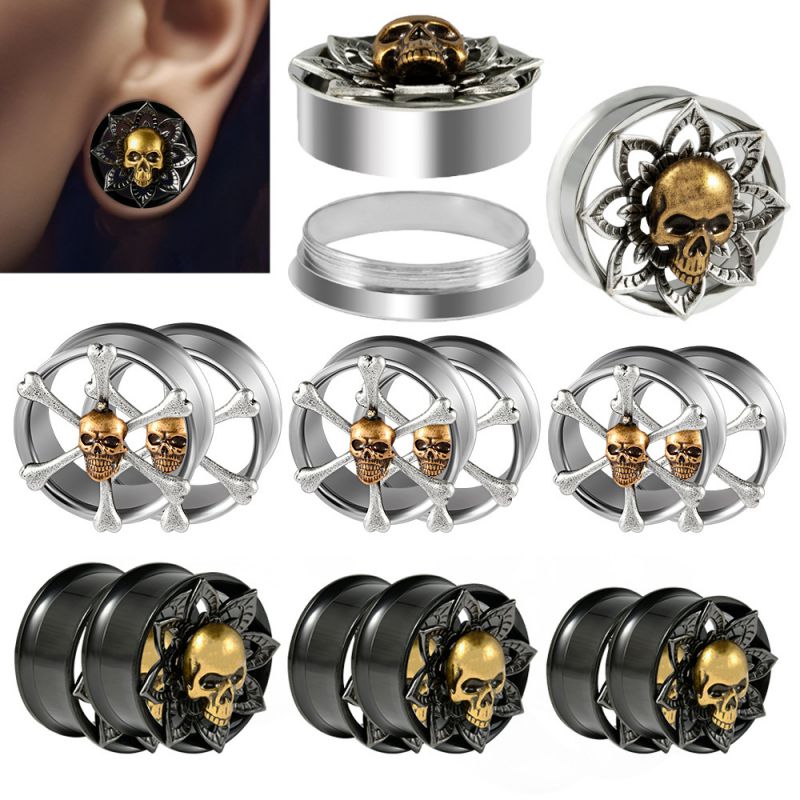 Amplificador De Oreja Con Doble Altavoz Y Cabeza Fantasma De Acero Inoxidable