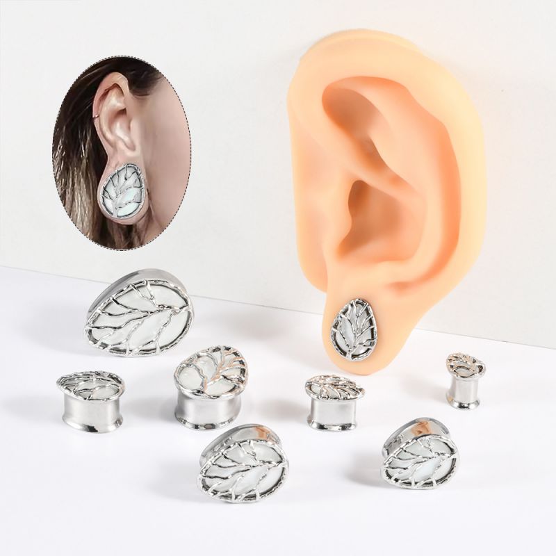 Amplificador De Oreja Con Doble Cuerno Y Hoja De Concha De Acero Inoxidable