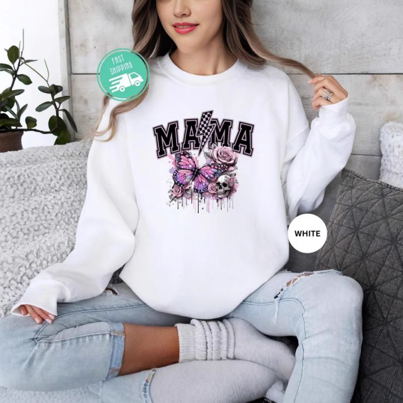 Sudadera De Cuello Redondo Con Estampado De Poliéster