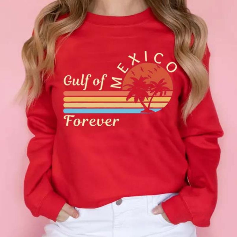 Sudadera De Cuello Redondo Con Estampado De Poliéster