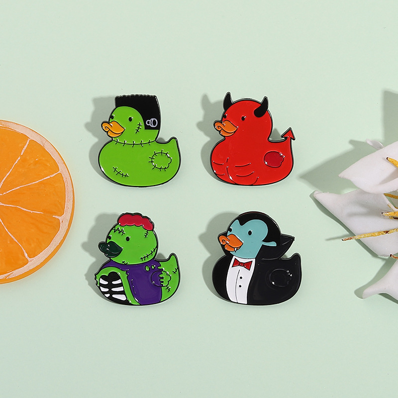 Broche De Aleación Con Forma De Pato De Dibujos Animados