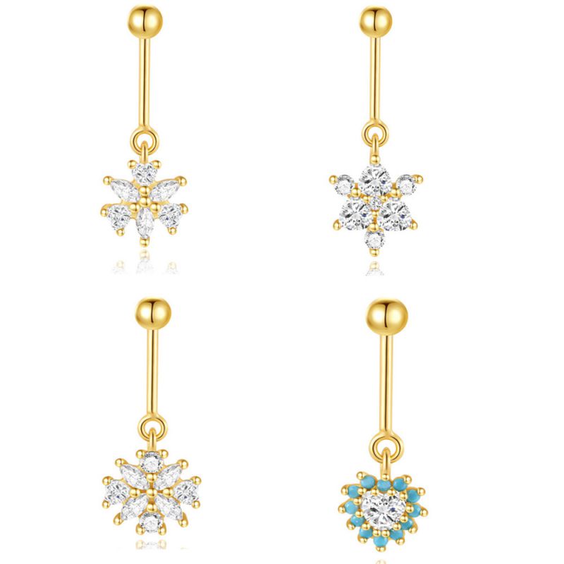 Pendientes De Plata Con Forma Geométrica Y Diamantes [individual]