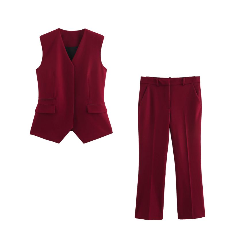 Chaqueta Chaleco Sin Mangas Con Bolsillos