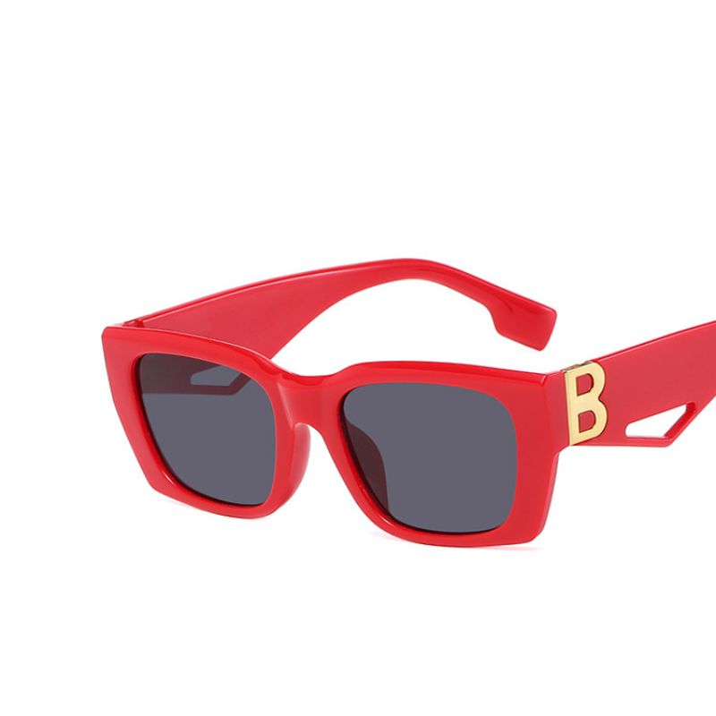 Gafas De Sol Con Montura Cuadrada Y Letras Pequeñas