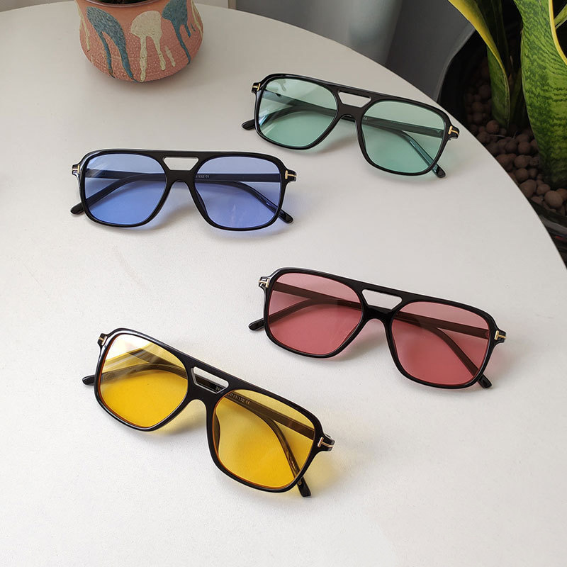 Gafas De Sol Cuadradas Con Doble Puente